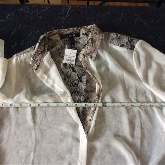 Sheer LS button up - Picture 5 of 8